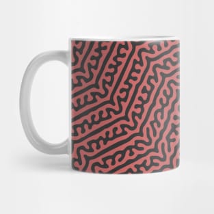 Zigzag Turing Pattern (Rose Gold) Mug